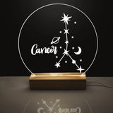 Personalized Constellation Star Track Wood Base Lamp Led Jewelry Gift