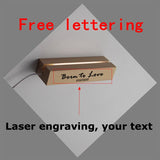 Personalized Constellation Star Track Wood Base Lamp Led Jewelry Gift