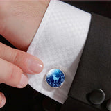 Zodiac Wedding Cufflinks Set, Alloy Suit Buttons, Constellation Men's