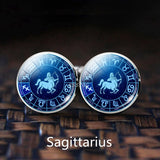 Zodiac Wedding Cufflinks Set, Alloy Suit Buttons, Constellation Men's