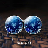 Zodiac Wedding Cufflinks Set, Alloy Suit Buttons, Constellation Men's
