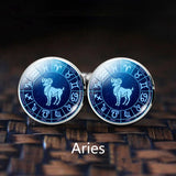 Zodiac Wedding Cufflinks Set, Alloy Suit Buttons, Constellation Men's