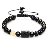 Zodiac Sign Birthday Bracelet 8mm Chakra Stone Beads Budhha Braided Bracelet