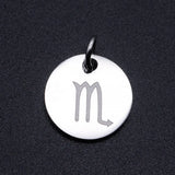 12 Constellation Zodiac Sign DIY Charms Necklace