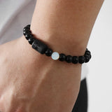 Zodiac Signs Beads Couple Bracelets Natural Stone Charm Bracelets