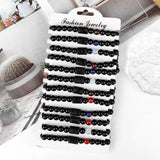 Zodiac Signs Beads Couple Bracelets Natural Stone Charm Bracelets