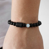 Zodiac Signs Beads Couple Bracelets Natural Stone Charm Bracelets