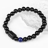 Zodiac Signs Beads Couple Bracelets Natural Stone Charm Bracelets