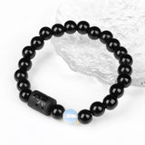 Zodiac Signs Beads Couple Bracelets Natural Stone Charm Bracelets