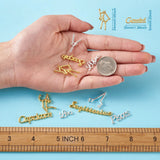 12 Constellations Alloy Cabochons for Resin Jewelry Making