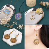 12 Constellations Alloy Cabochons for Resin Jewelry Making