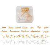 12 Constellations Alloy Cabochons for Resin Jewelry Making