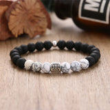 12 Zodiac Volcanic Stone Bracelets for Women