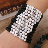 12 Zodiac Volcanic Stone Bracelets for Women