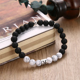 12 Zodiac Volcanic Stone Bracelets for Women