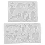 12 Zodiac Constellations Silicone Molds for Resin Casting