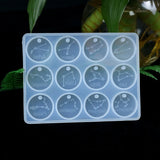 12 Constellations UV Crystal Epoxy Resin Mold DIY Keychain Necklace Pendant Mold