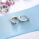 12 Designs 925 Sterling Silver Crystal Jewelry Findings Earrings DIY Components