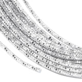 12 Gauge 33 Feet Silver Aluminum Craft Wire - Textured Diamond Cut