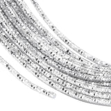 12 Gauge 33 Feet Silver Aluminum Craft Wire - Textured Diamond Cut