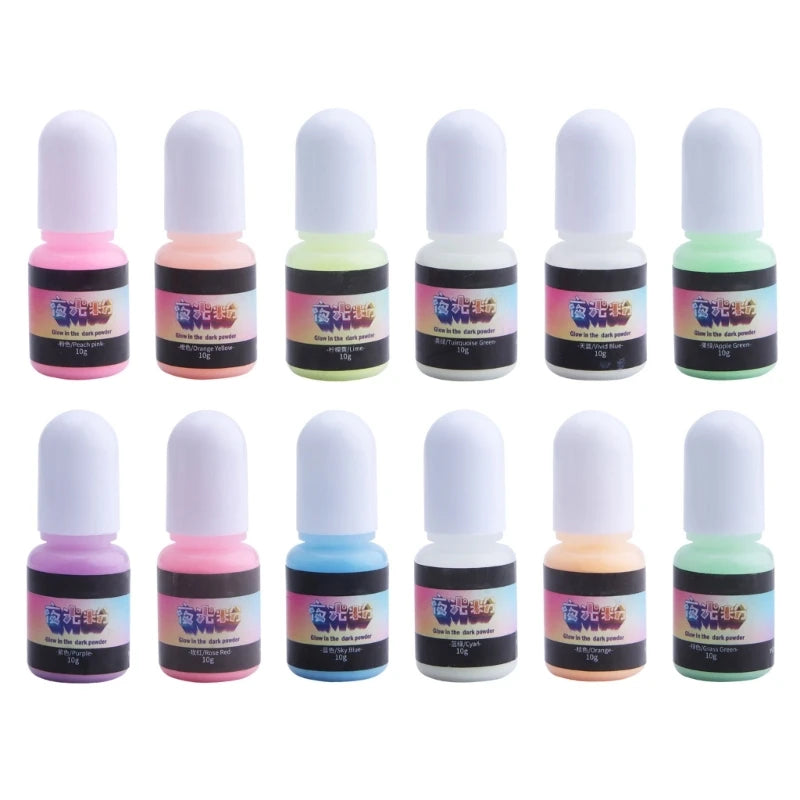 Glow in The Dark Pigment Powder Luminous Pigment Powder for Nails Art