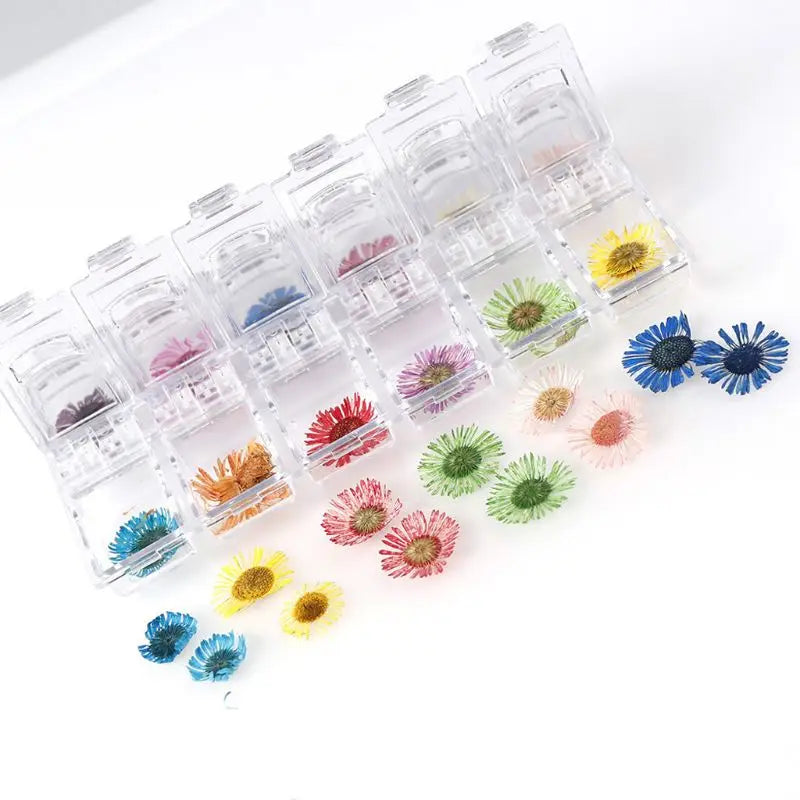 12 Grid Dried Flowers for Resin Jewelry Molds