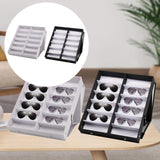 12 Grid Sunglasses Storage Box with Stand Function