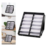 12 Grid Sunglasses Storage Box with Stand Function