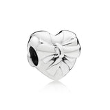 12 Heart Charms 925 Sterling Silver Chinese Charms for Jewelry Making