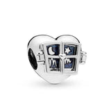 12 Heart Charms 925 Sterling Silver Chinese Charms for Jewelry Making