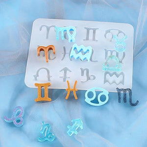Horoscopes Silicone Casting Molds for DIY Resin Craft