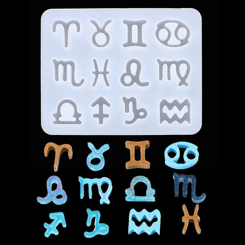 Horoscopes Silicone Casting Molds for DIY Resin Craft