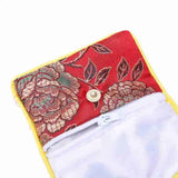 Small Jewelry Box with Red Jewelry Bag