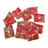 12 in 1 Small Jewelry Box Red Bag Silk Cloth Coin Purse