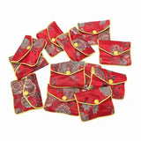 12 In 1 Small Jewelry Box Red Silk Cloth Bag Coin Purse