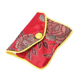 12 In 1 Small Jewelry Box Red Silk Cloth Bag Coin Purse