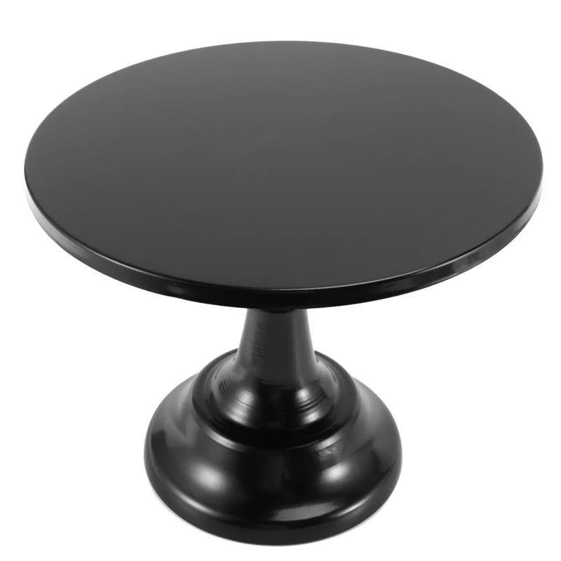 12-Inch Black Round Cake Stand Pedestal Dessert Holder