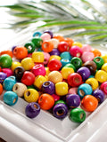 12mm Round Wooden Beads Natural for DIY Bracelets 1000pcs/lot