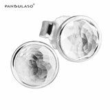 12 Months April Droplet Rock Earrings Studs Silver Earrings For Women