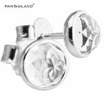 12 Months April Droplet Rock Earrings Studs Silver Earrings For Women