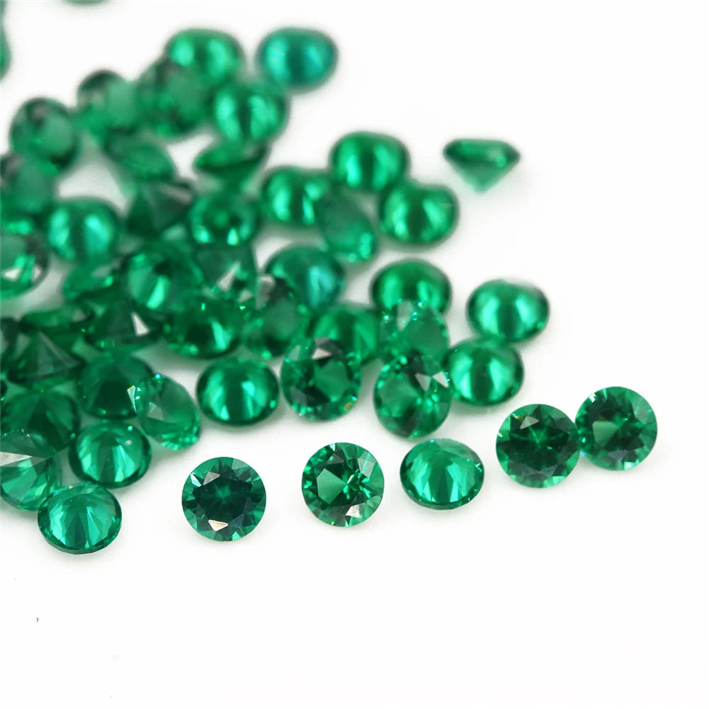 12 Months Birthstone CZ Bead Stones Loose Gem Synthetic Gems 4.0~10.0mm 5A