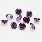 12 Months Birthstone CZ Bead Stones Loose Gem Synthetic Gems 4.0~10.0mm 5A