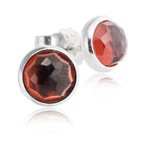12 Months October Droplet Pink Earring Studs Silver Earrings For Women
