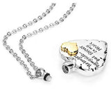 Heart Cremation Necklace Angel Wing Jewelry Memorial Pendant