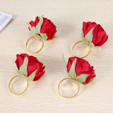 12 PCS Red Napkin Ring Wedding Party Table Decor