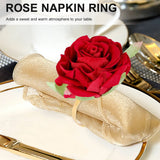 12 PCS Red Napkin Ring Wedding Party Table Decor