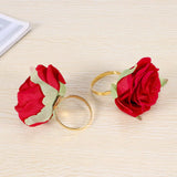 12 PCS Red Napkin Ring Wedding Party Table Decor