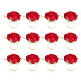 12 PCS Red Napkin Ring Wedding Party Table Decor