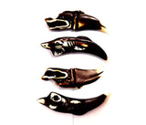 12 PCS Punk Dragon Shark Head Totem Necklace Pendant Women Men Resin Jewelry