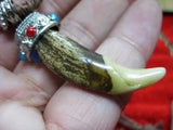 12 PCS Retro Brown Tooth Pendant Male Antique Jewelry